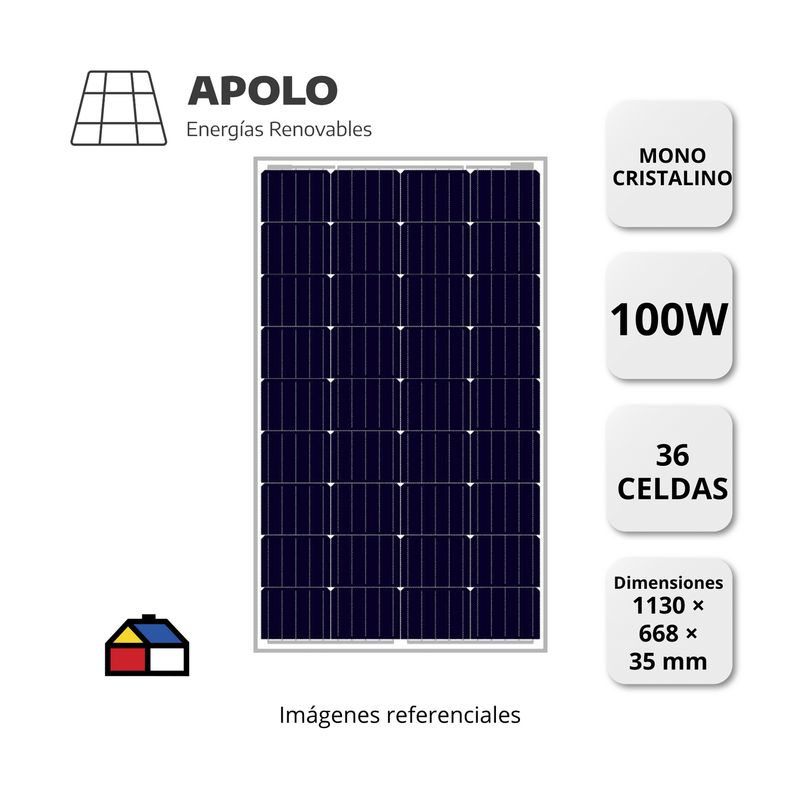 APOLLO - Panel Solar Renevp Apolo 100 W Mono