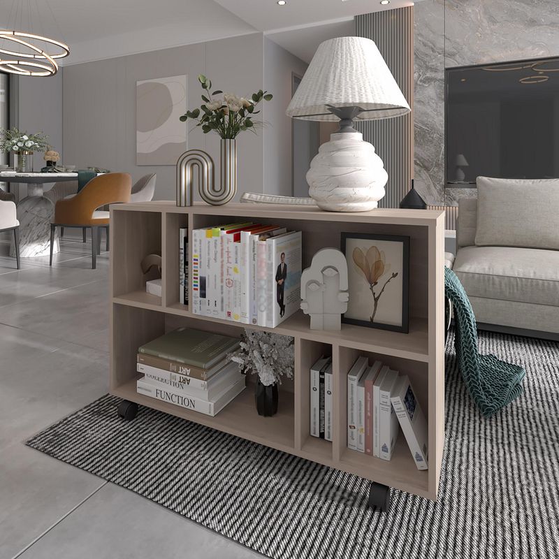 TUHOME - Mesa Lateral con Ruedas Joge