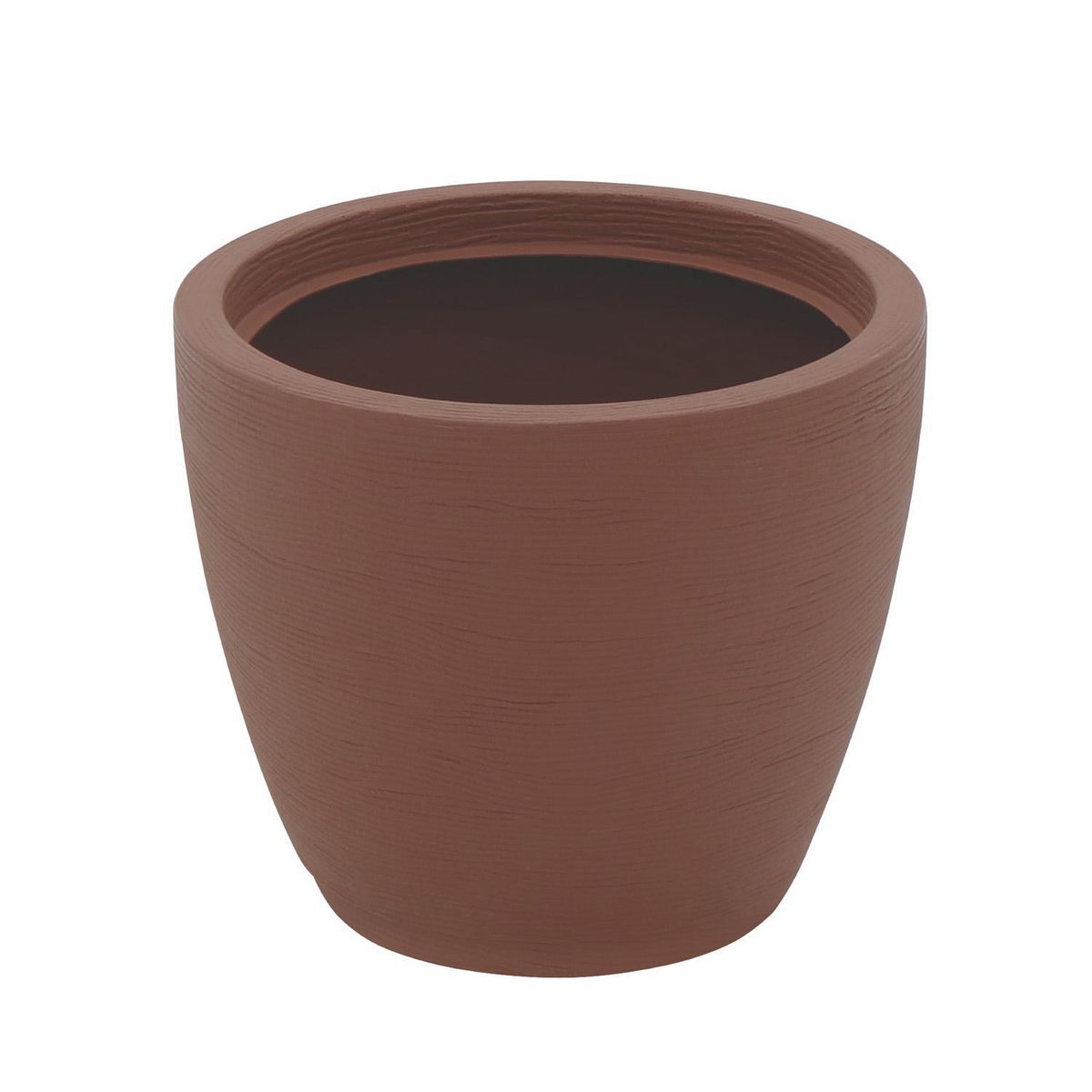 TRAMONTINA - Macetero con Plato Asteca Marrón 32cm