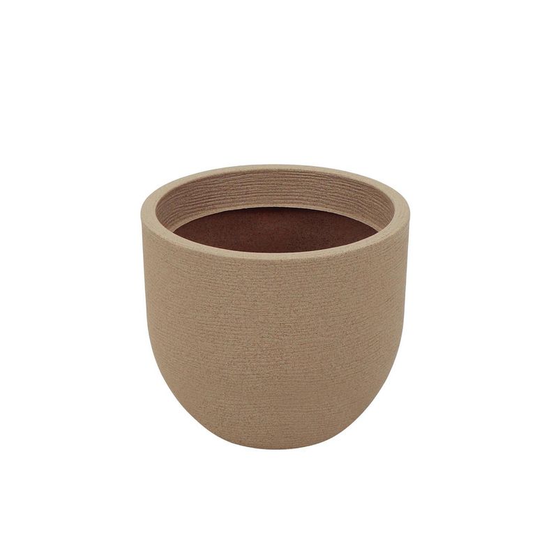 TRAMONTINA - Macetero con Plato Laos Arena 33x28cm