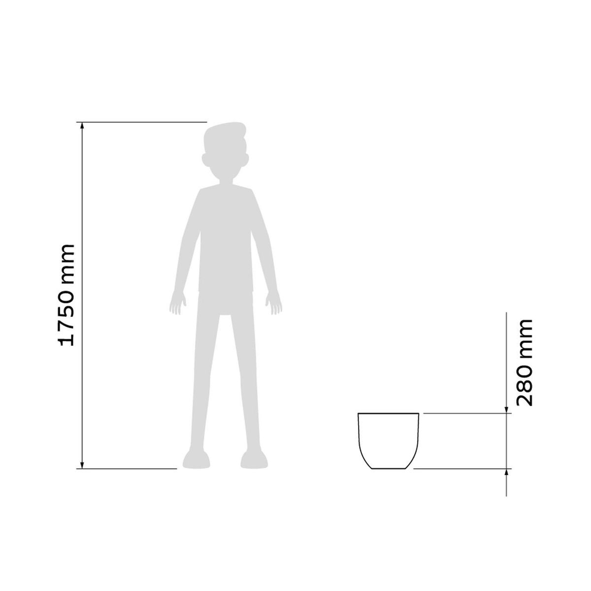 TRAMONTINA - Macetero con Plato Laos Estelar 28cm