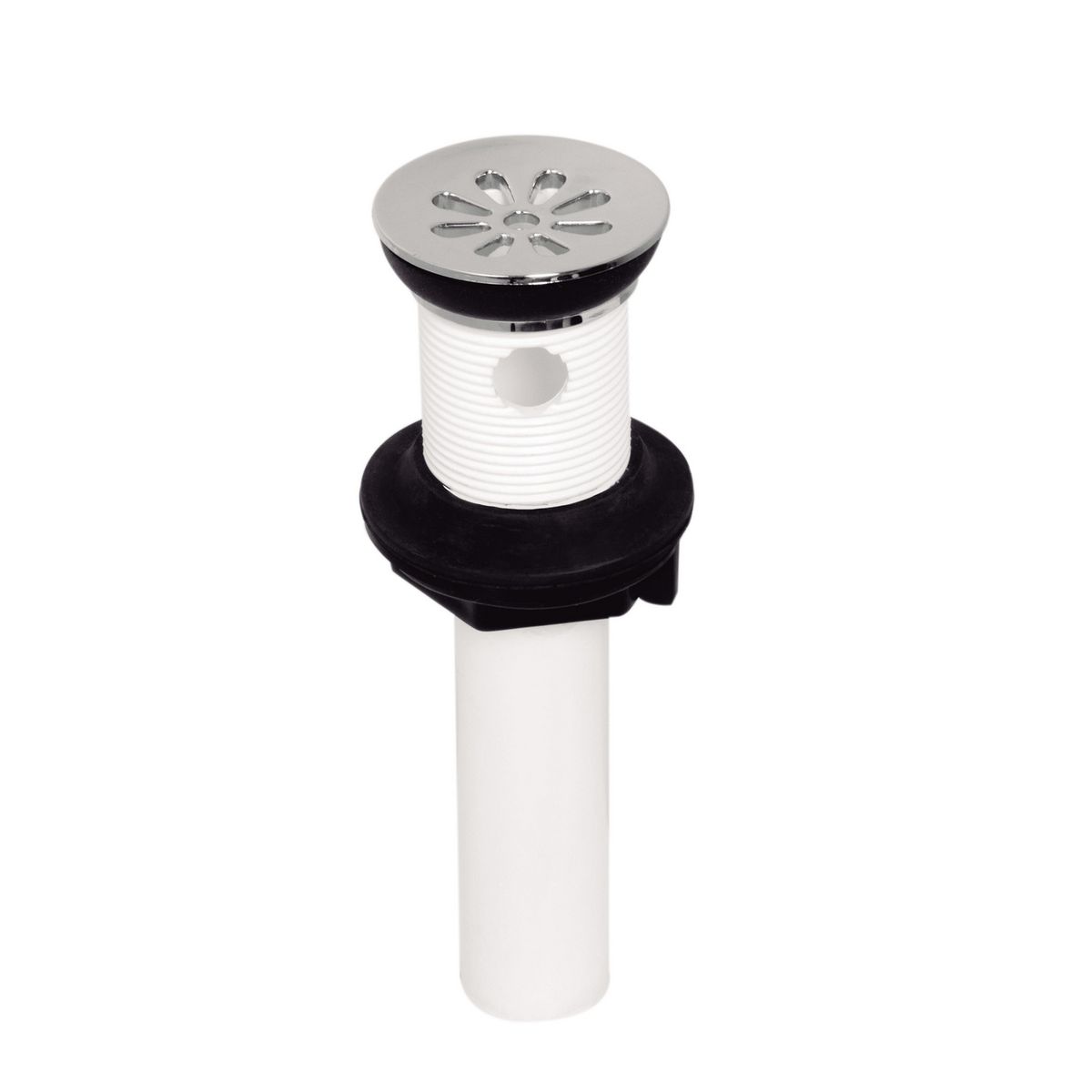 GRICOL - Desague Sencillo 1.1/4" con Rebose Blanco Cromo
