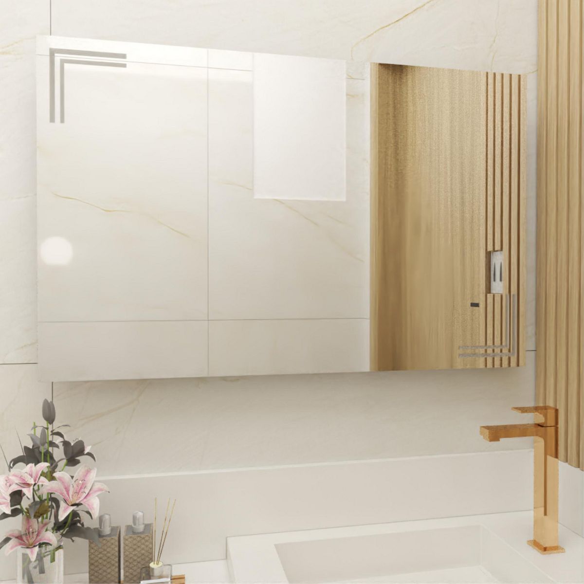 TUHOME - Espejo Rectangular Iberia