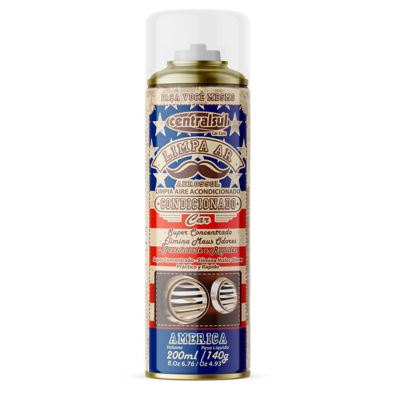 CENTRALSUL - Limpiador para Aire Acondicionado Centralsul Frag America 200 ml