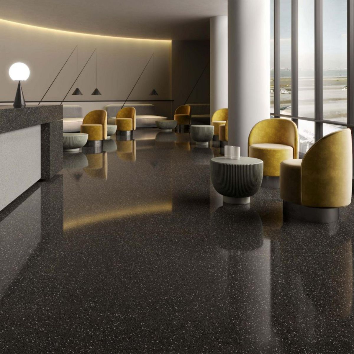 KLIPEN - Porcelanato Negro Rustico 60x120cm 1.44m2 Upperside