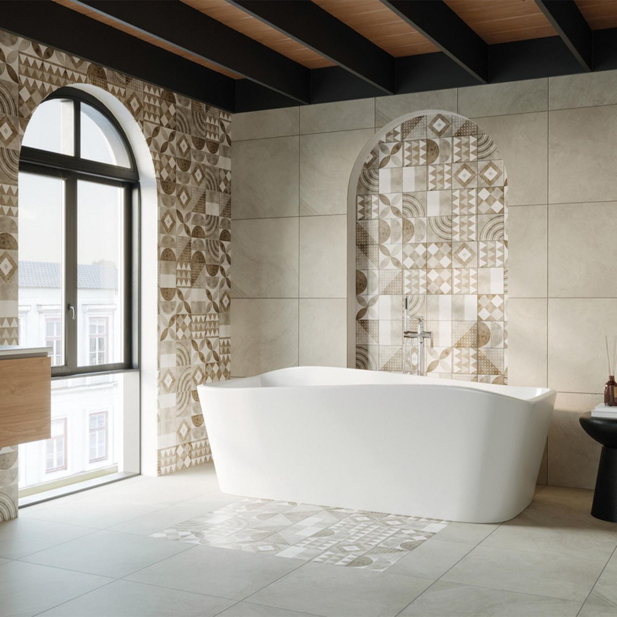 GRAIMAN - Porcelanato Ferran Moka Mate 59x59cm 1.74m2