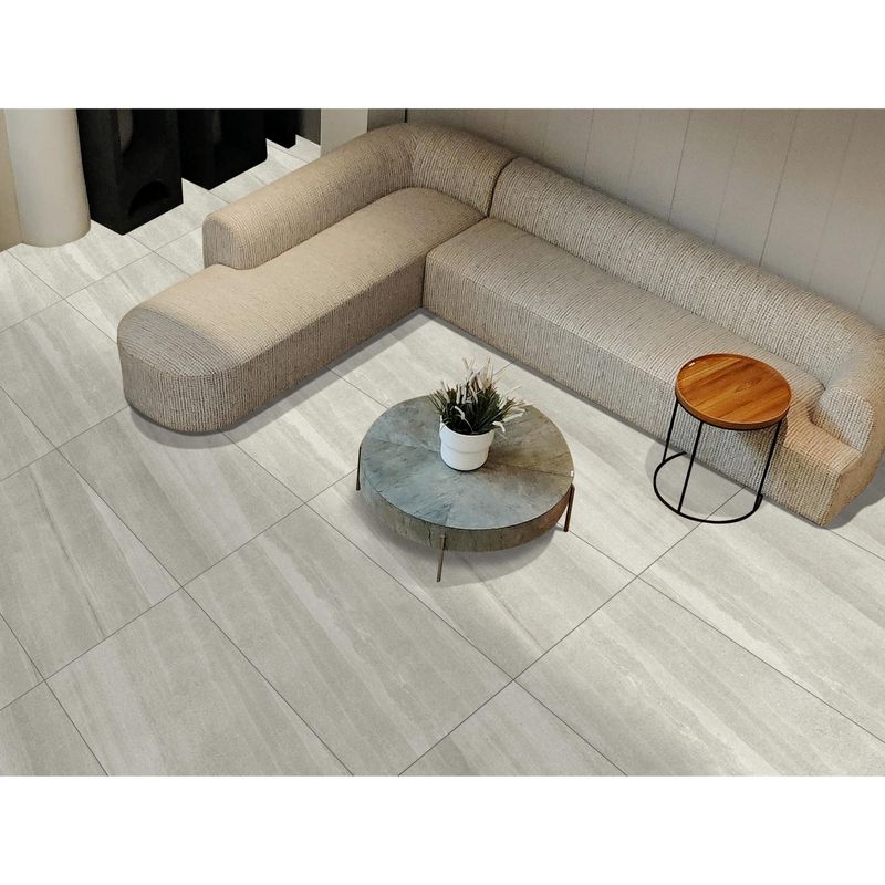 KLIPEN - Gres Porcelanico Gris Cementicio 60x120cm 1.44m2 Caystone
