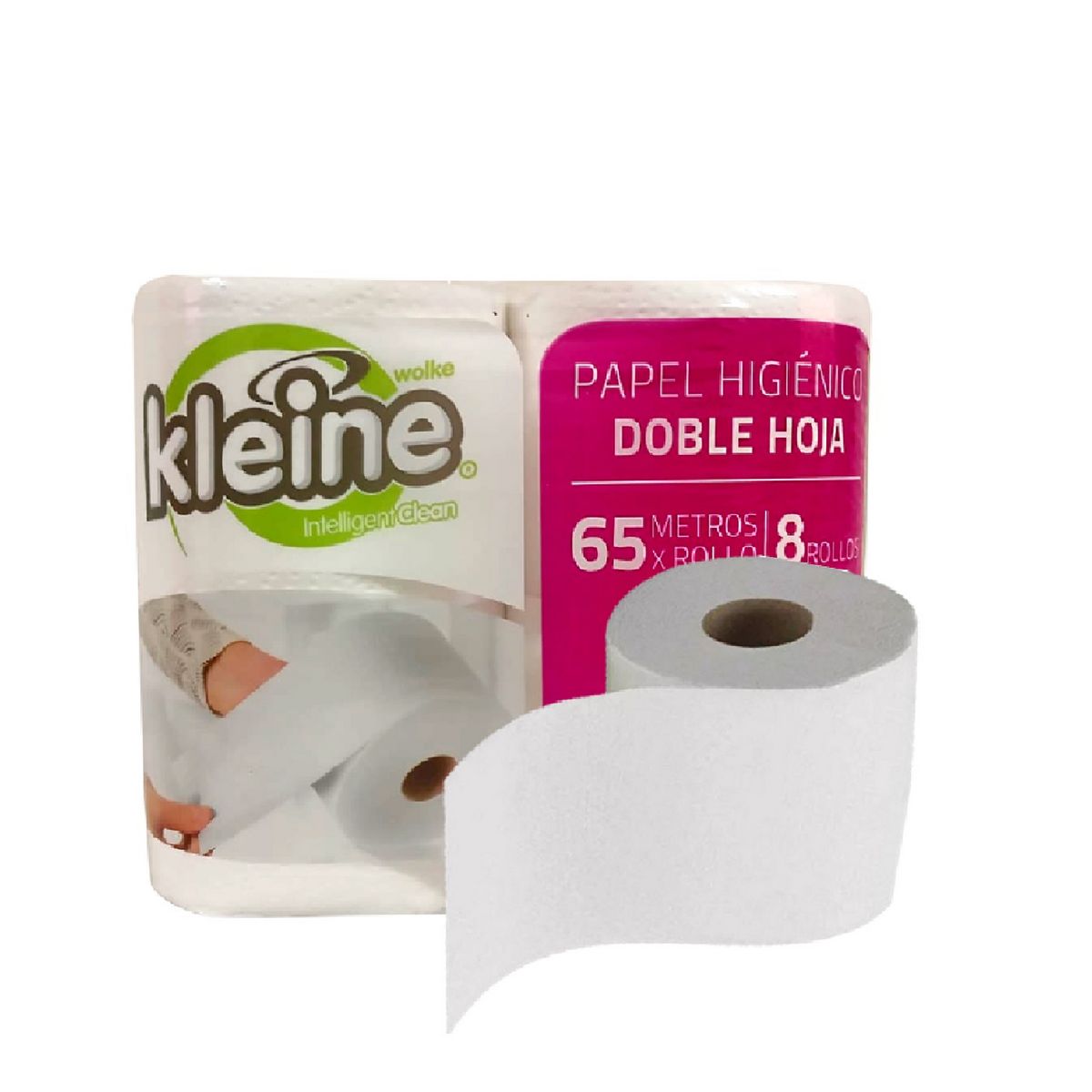 KLEINE WOLKE - Papel Higiénico Hoja Sencilla Kleine X8 Rollos 65M