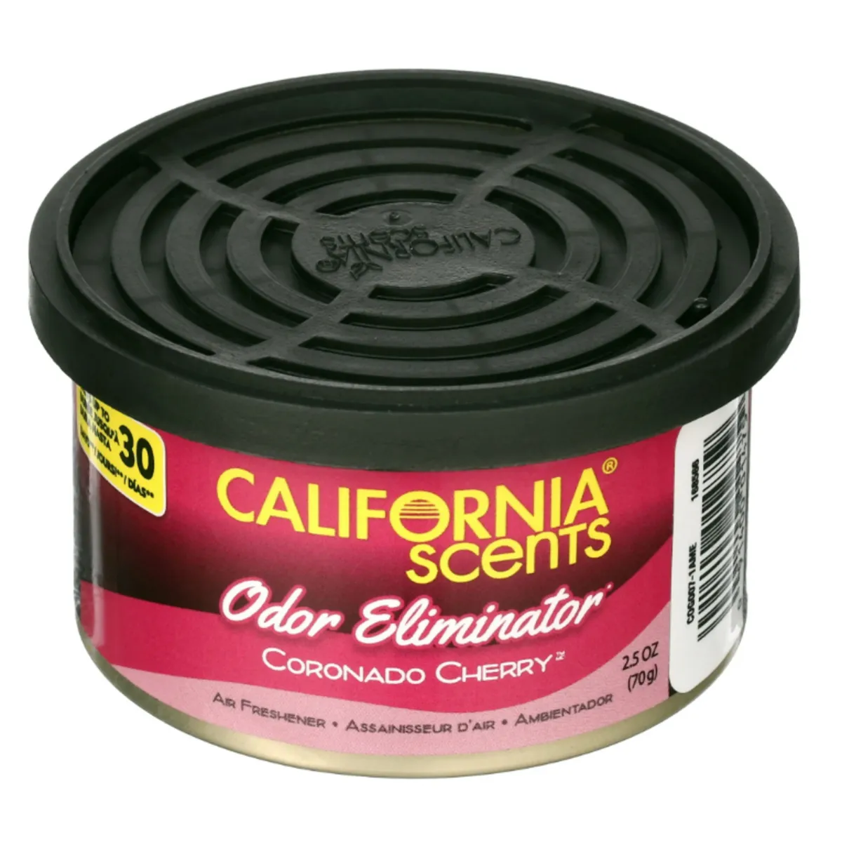 CALIFORNIA SCENTS - California Scents Odor Eliminator Ambientador Para Autos Fragancia Coronado Cherry Lata X 2.5oz