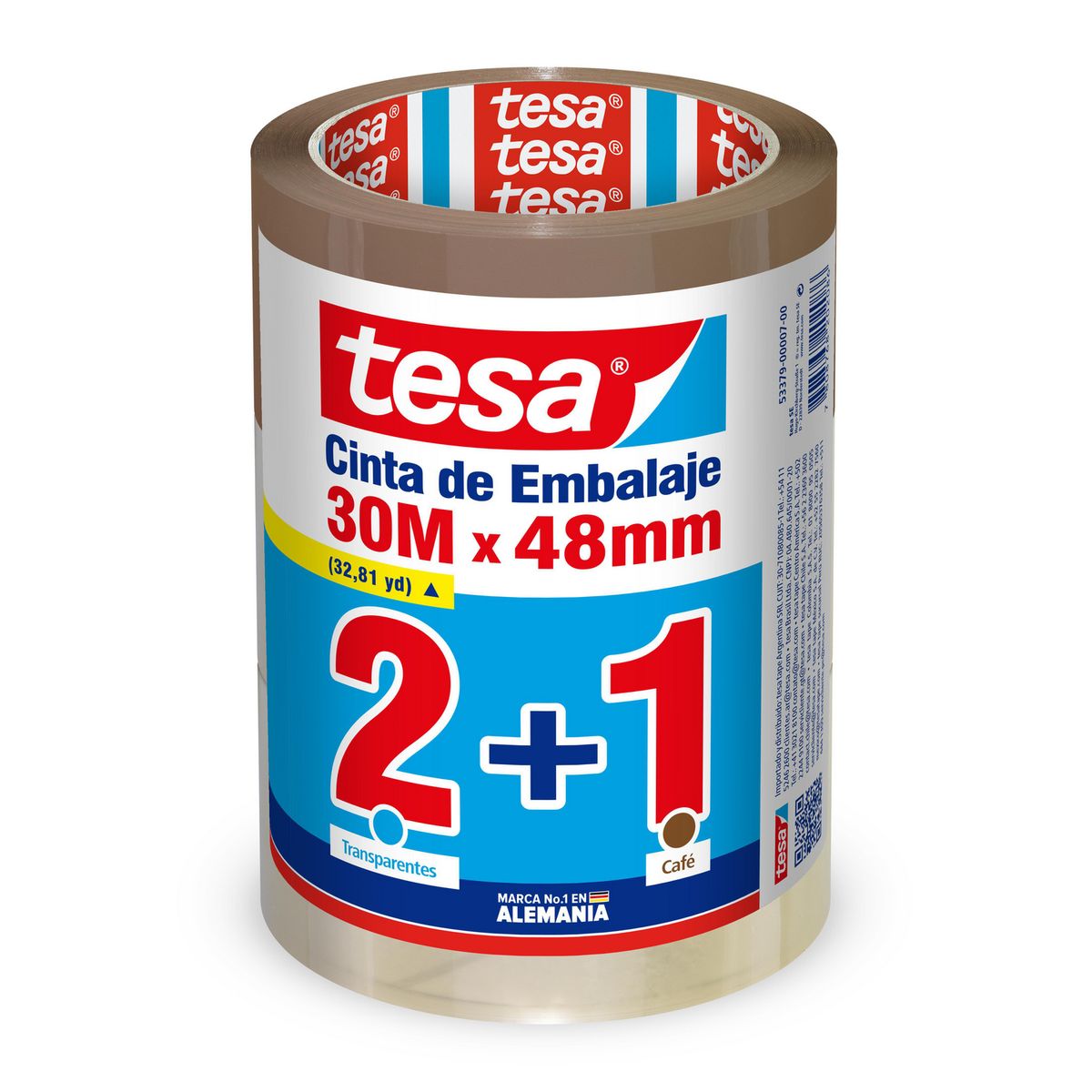 TESA - Pack 03 Unidades de Embalaje 48mmx30m
