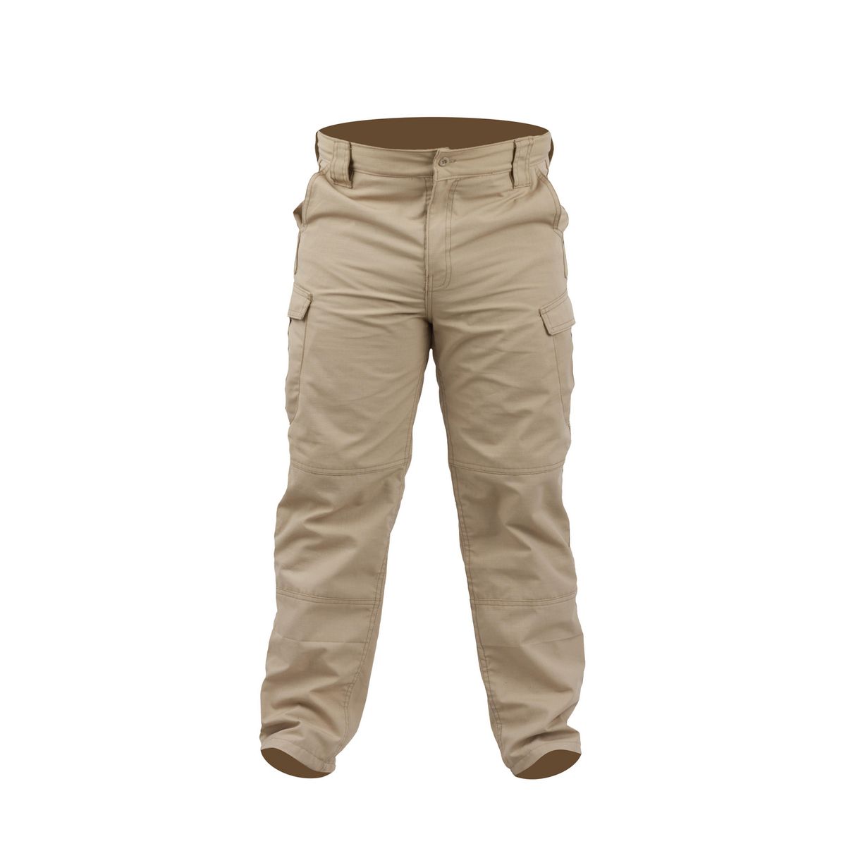 GENERICO - Pantalón Hombre Ripstop Cargo Beige M
