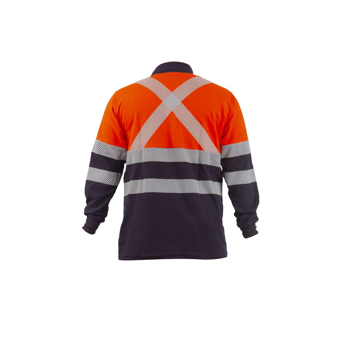 GENERICO - Camisero Cinta Refl Ade Y Atr Naranja C Azul M