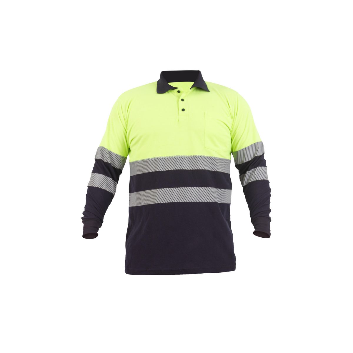 GENERICO - Camisero Cinta Refl Ade Y Atr Amarillo Y Azul M