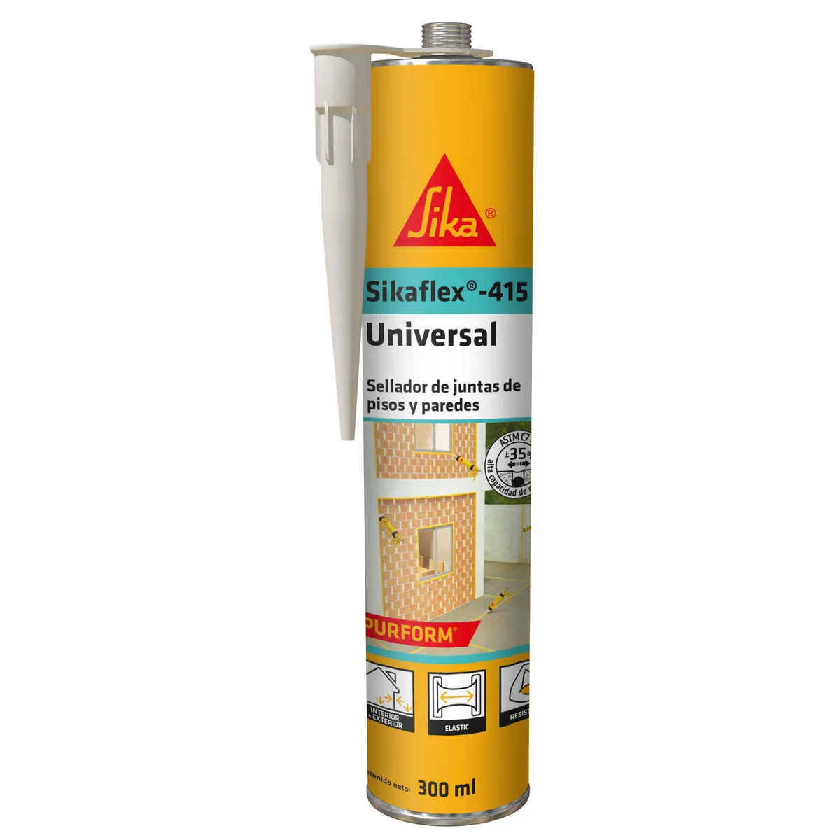 SIKA - Sellador de Juntas de Pisos y Paredes Sikaflex 415 Blanco 300 ml