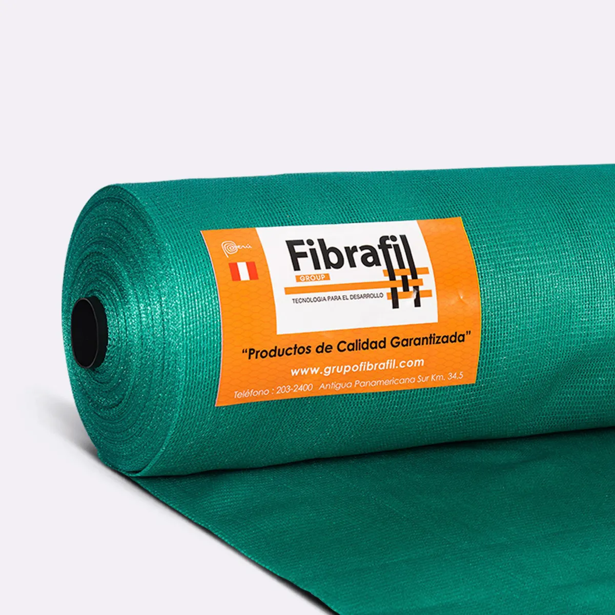 FIBRAFIL - Rollo Malla Raschel 80% Verde 4.20m x 100m