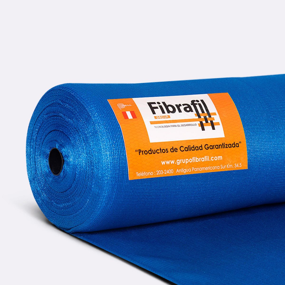 FIBRAFIL - Rollo Malla Raschel 80% Azul 4.20m x 100m