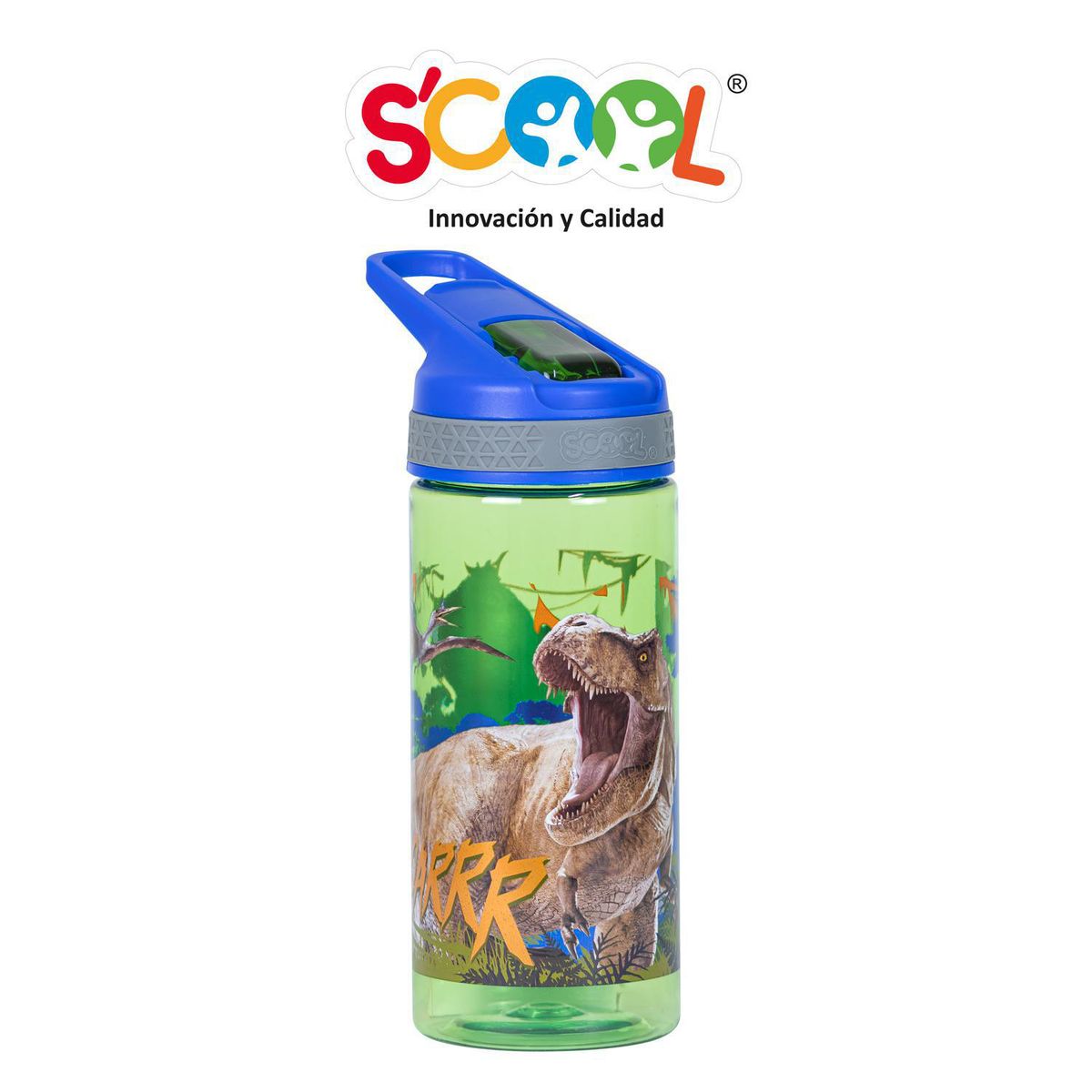 SCOOL - Botella con Caña 450ml Jurassic