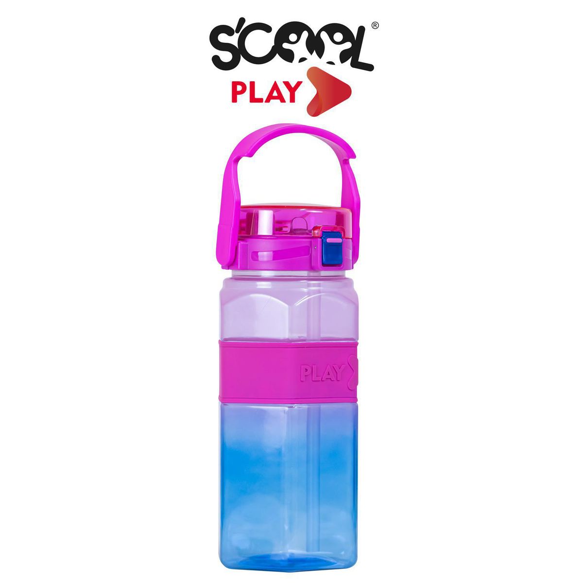 SCOOL - Botella Square 1.2Lt Pink Neon Blue