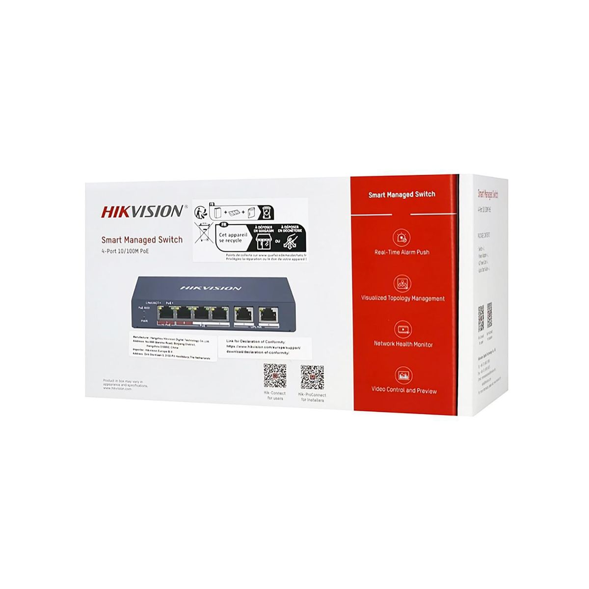HIKVISION - Switch PoE Inteligente Hikvision DS-3E1106HP-EI
