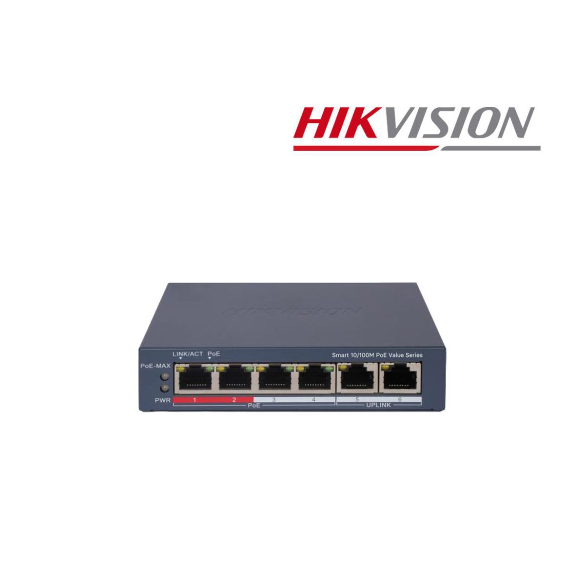 HIKVISION - Switch Gigabit PoE+ Hikvision DS-3E1106P-EI/M