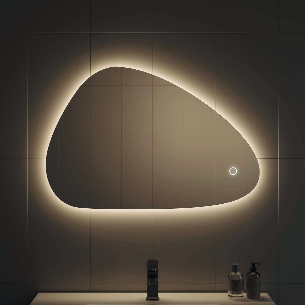 AMERICAN FURNITURE - Espejo LED 100x70 cm Marcela