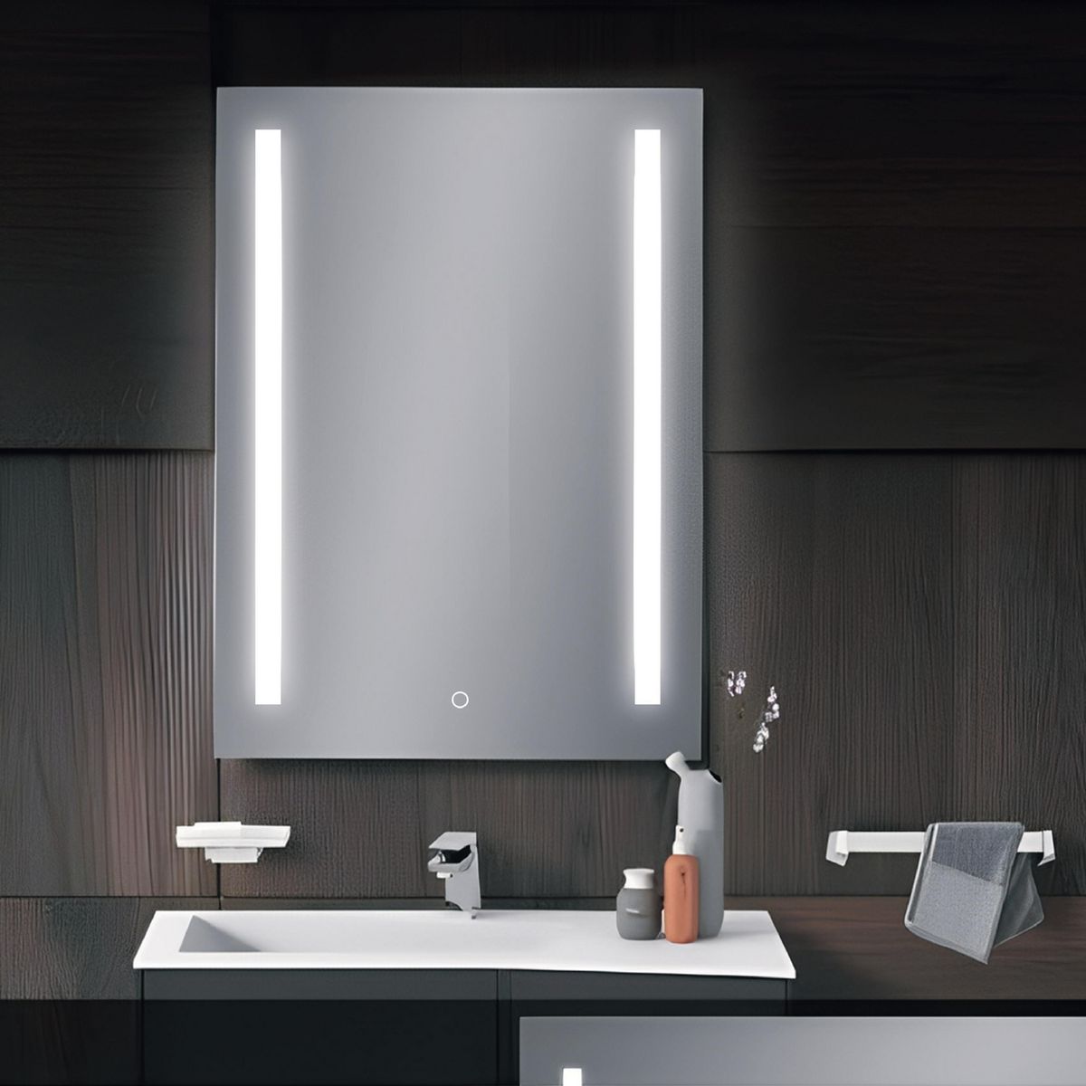 AMERICAN FURNITURE - Espejo LED 70 X 49 cm Seul