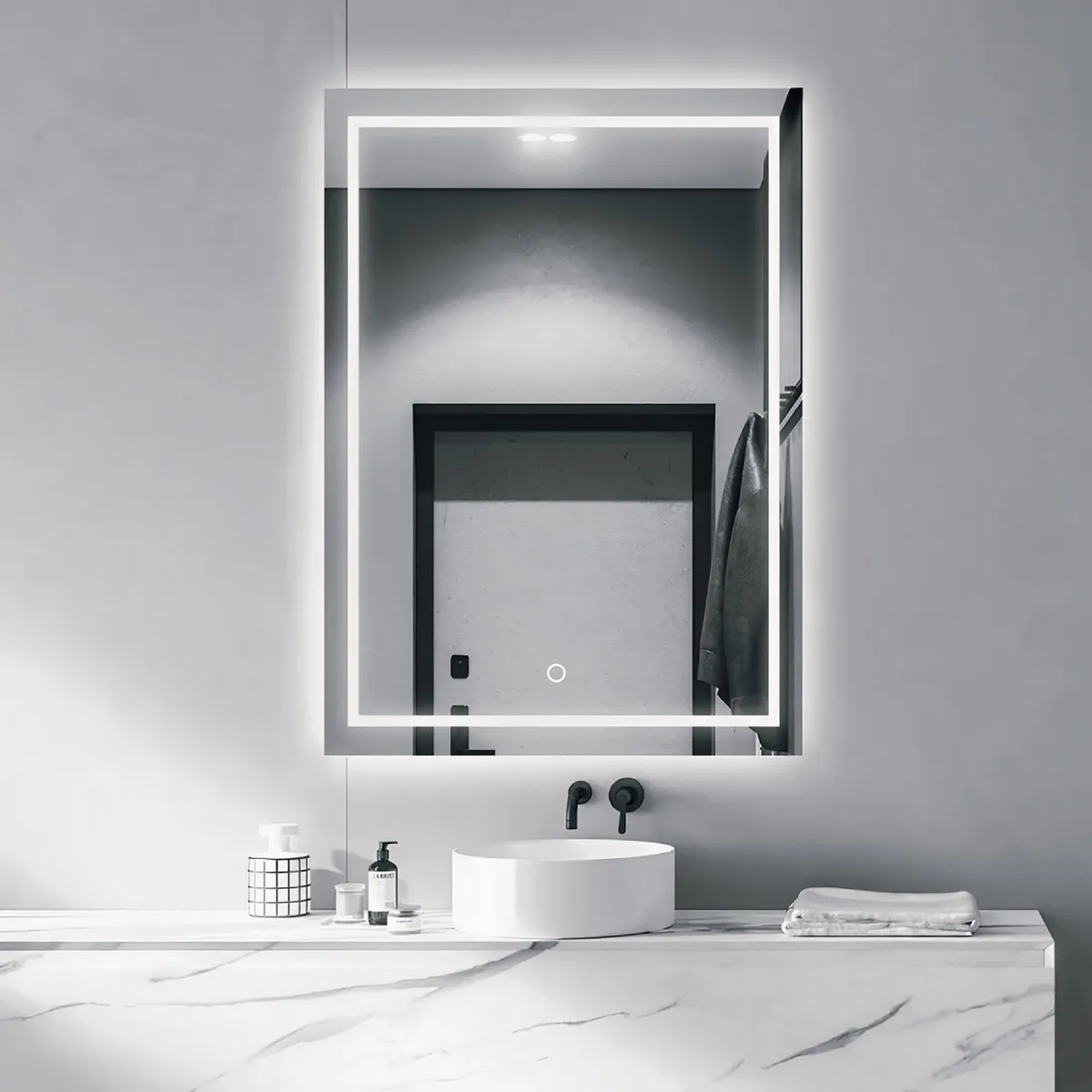 AMERICAN FURNITURE - Espejo LED 80X 60 cm Antonia