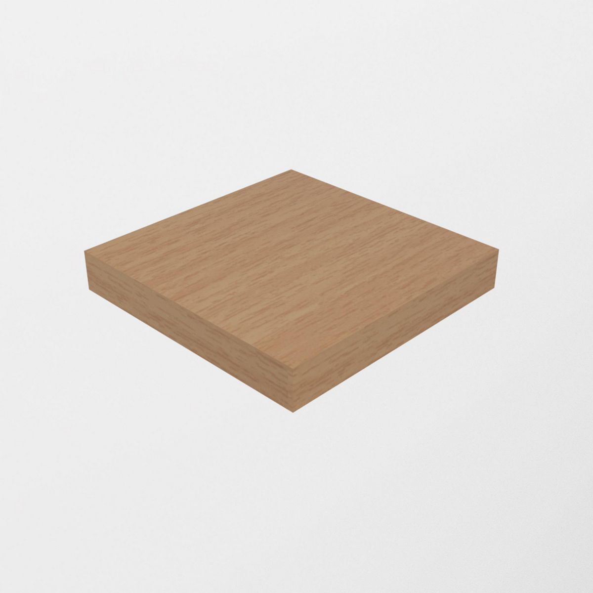 LUCANAS FURNITURE - Repisa Flotante de Melamina Rústico 25x25x3.8cm