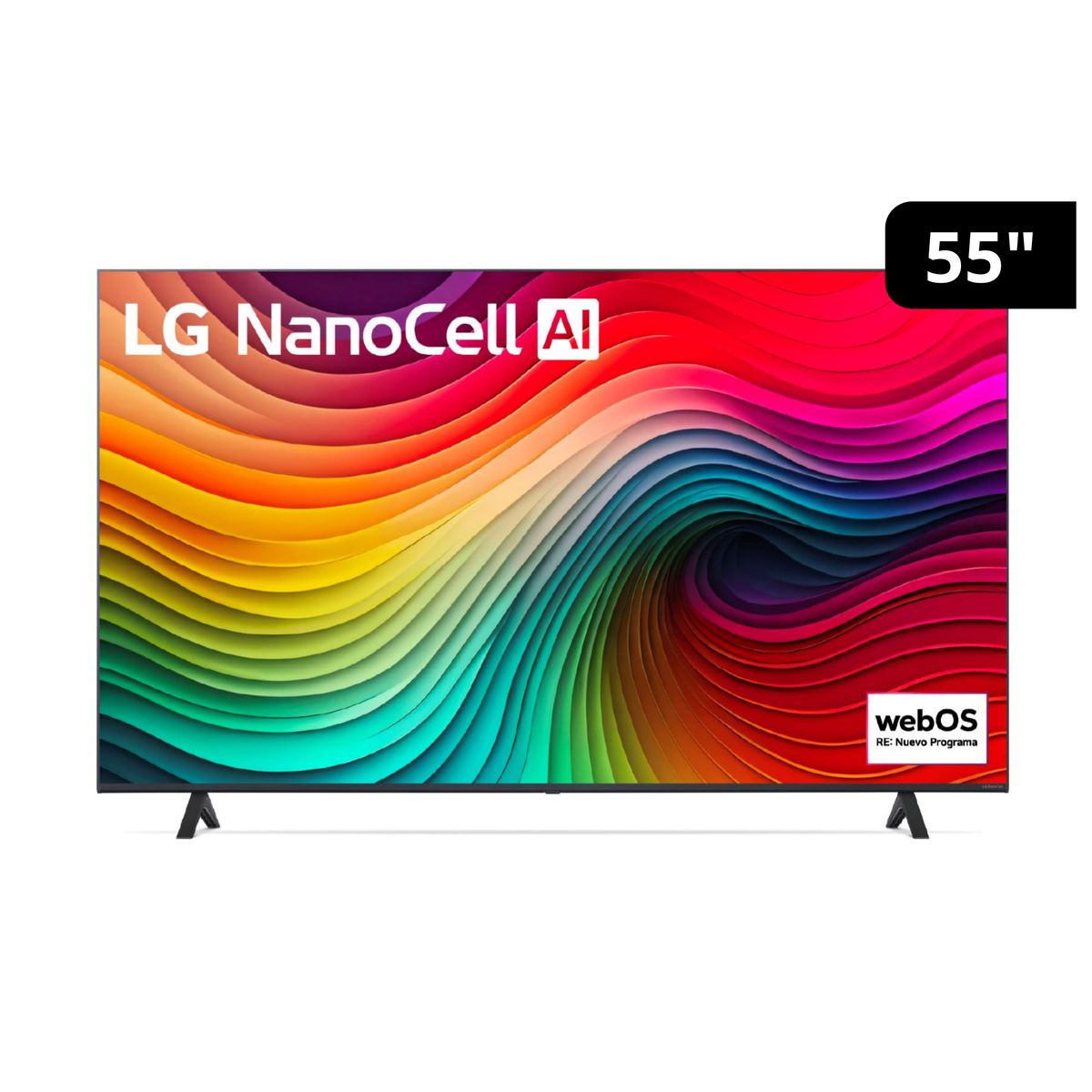 LG - Televisor 55" Smart TV LG NanoCell 4K ThinQ AI 55NANO80TSA 2024