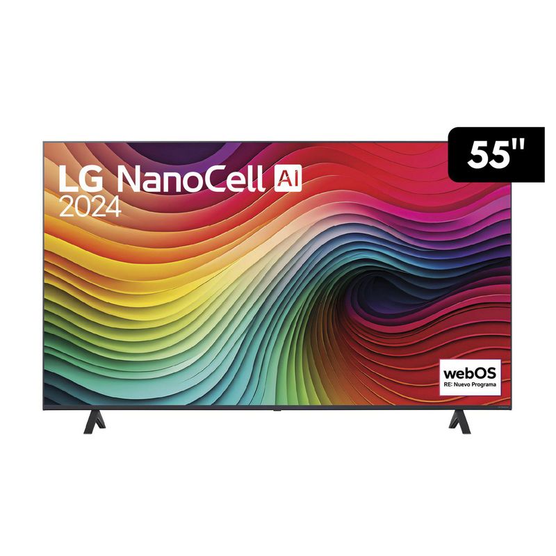 LG - Televisor 55" Smart TV LG NanoCell 4K ThinQ AI 55NANO80TSA 2024