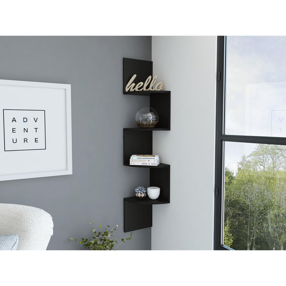 TUHOME - Repisa Forma Escalera Rosset