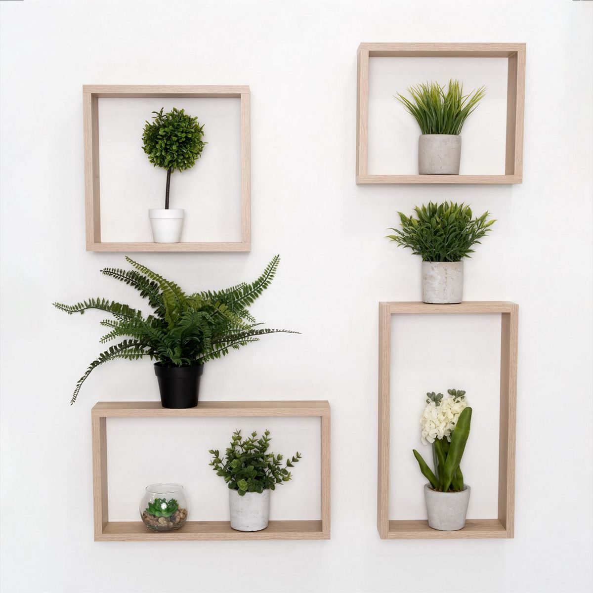 TUHOME - Set 4 Repisas Zeus - Rovere