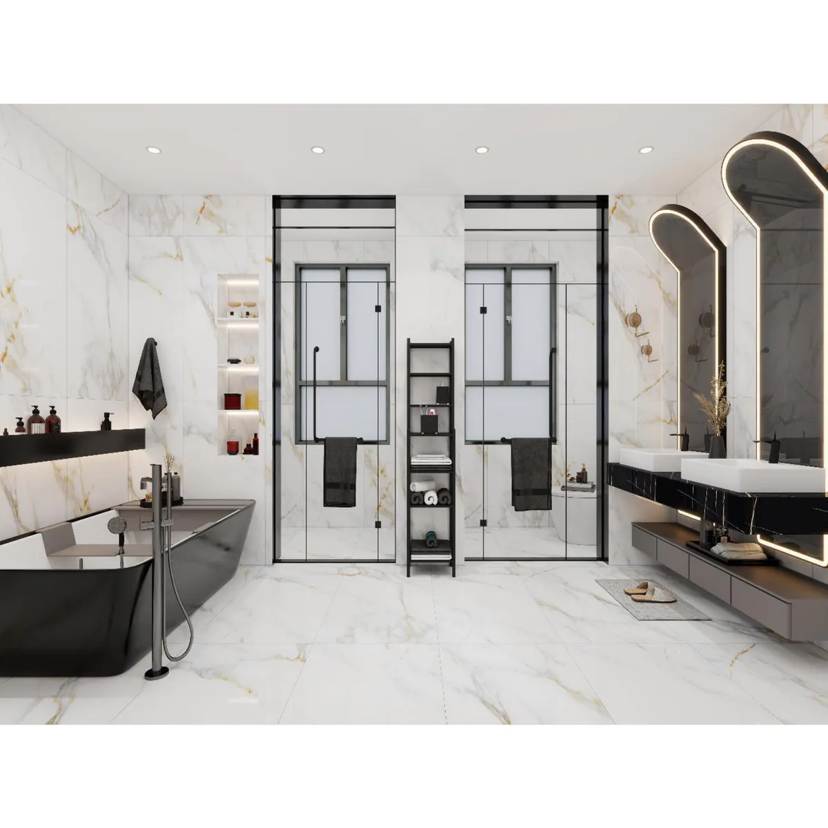  - Gres Porcelanico Blanco Marmol 60x120cm 2.16m2