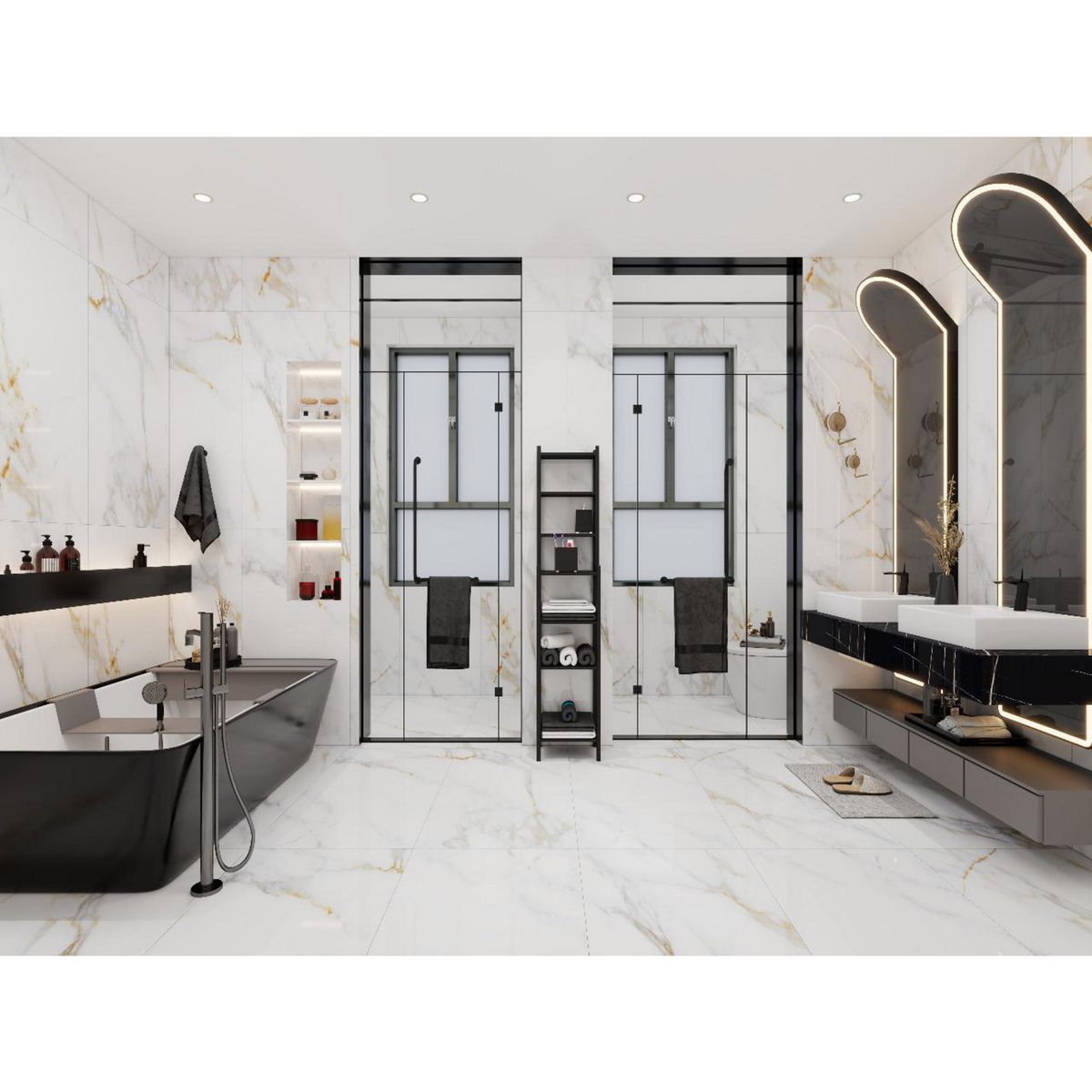  - Gres Porcelanico Blanco Marmol 60x120cm 2.16m2