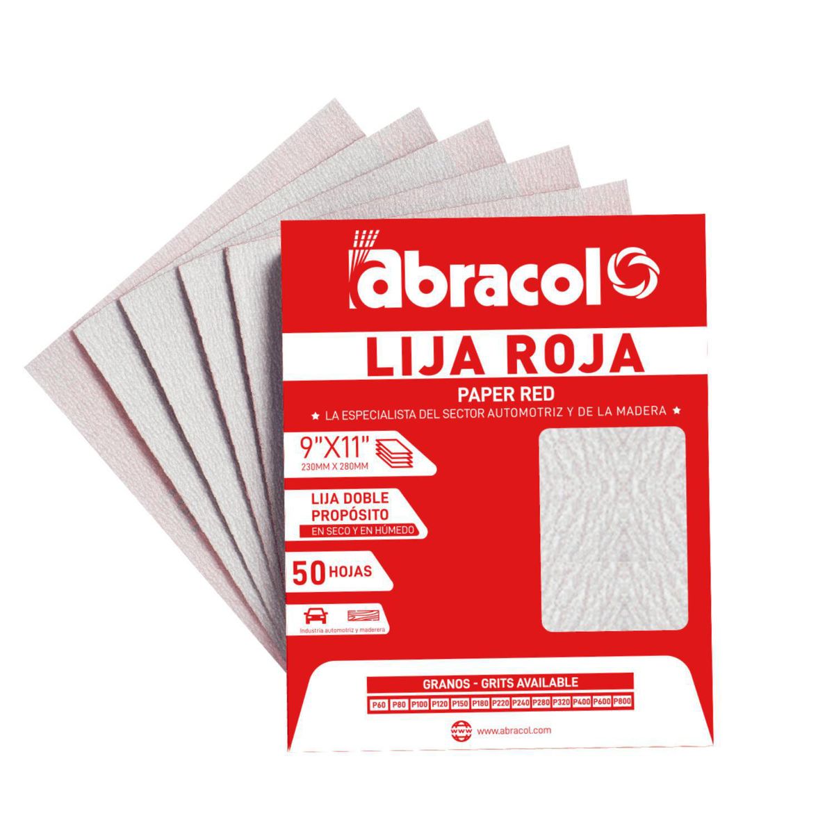 ABRACOL - Lija de Madera 80