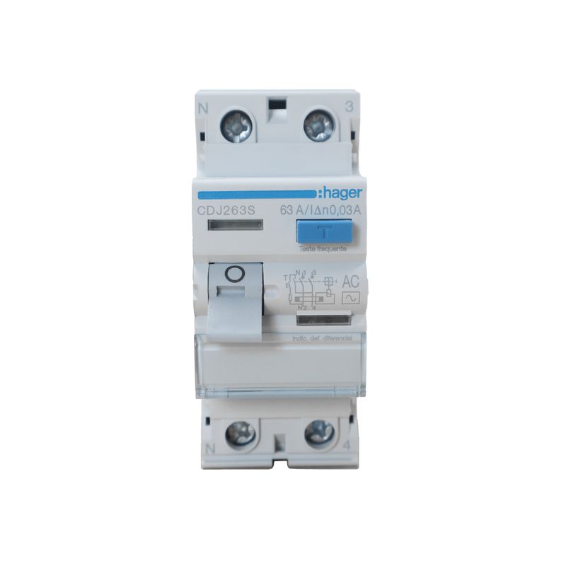 HAGER - Interruptor diferencial 2x63A HAGER 30mA