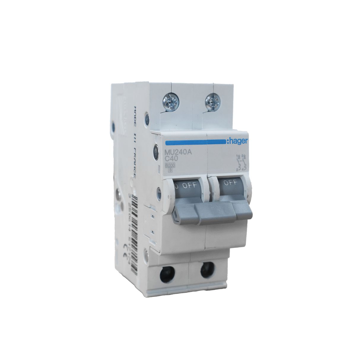 HAGER - Interruptor Termomagnética 2 polos x 40A