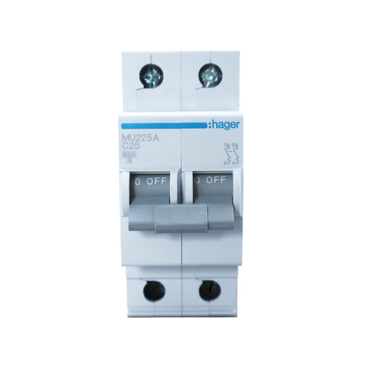 HAGER - Interruptor Termomagnética 2 Polos x 25A