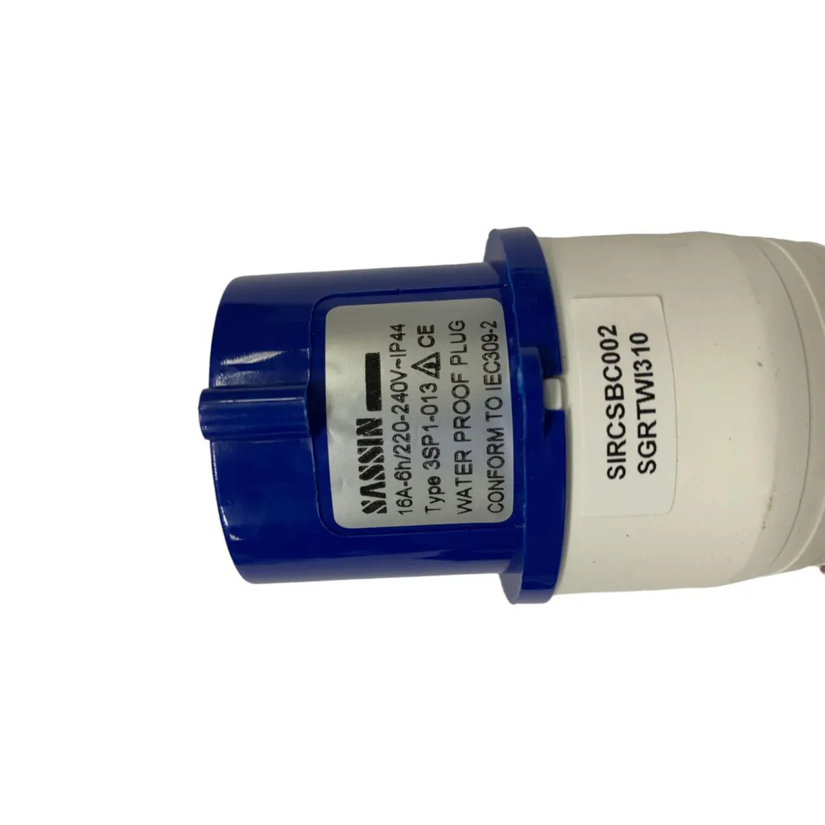 SASSIN - Enchufe Industrial  2P+T 16A IP44 220-240V