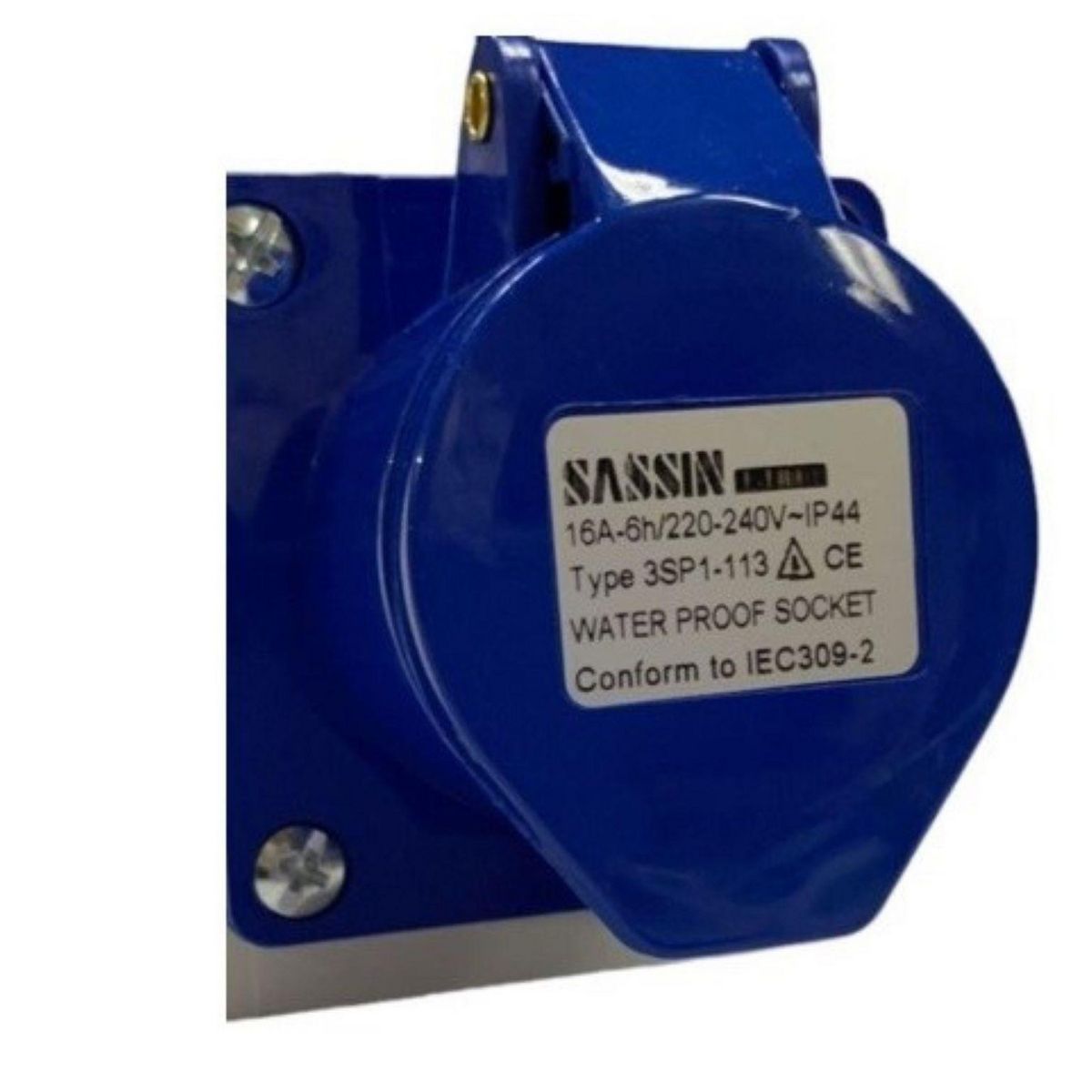 SASSIN - Toma Empotrable Industrial 2P+T 16A IP44 220-240V