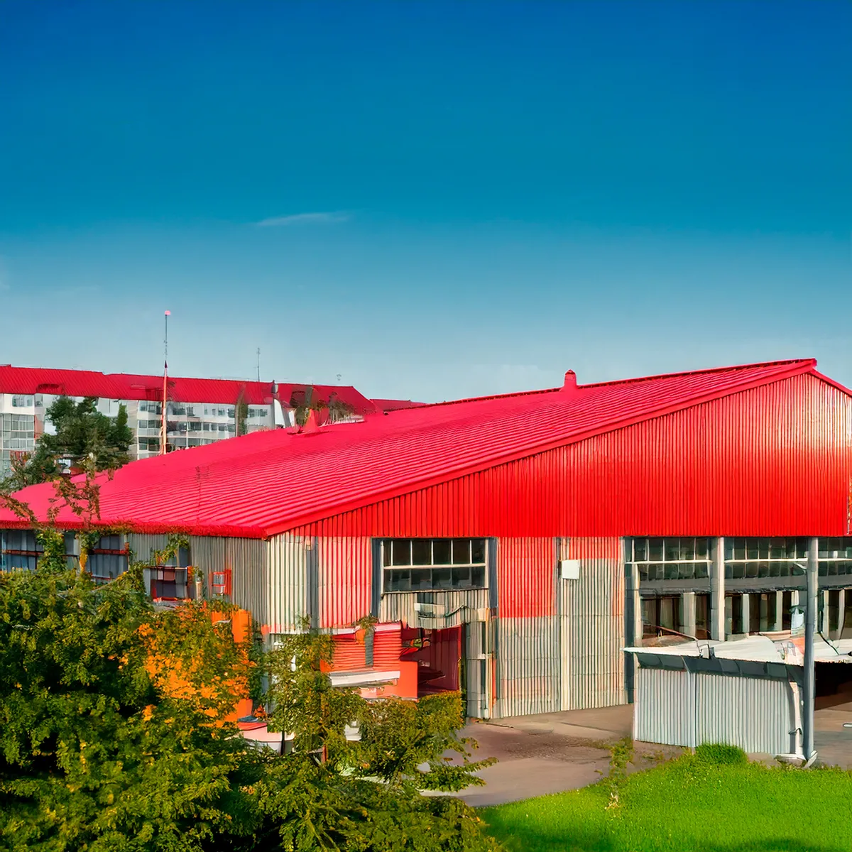 FIBRAFORTE - Techo Termoacústico TF5 1.07x3.6m Rojo