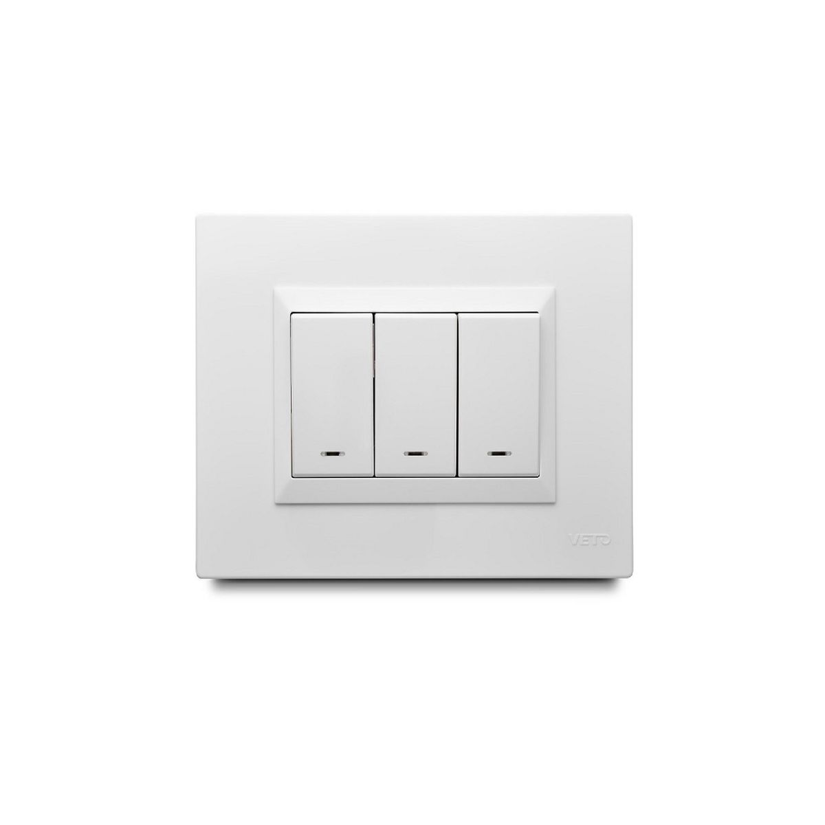 VETO - Interruptor Triple Veto Blanco Plu60743