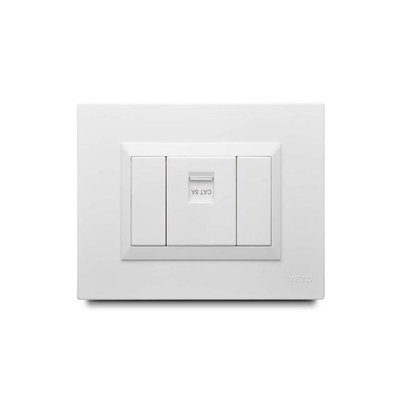 VETO - JACK DATOS RJ45 CAT6 SIMPLE BLANCO PLU60842