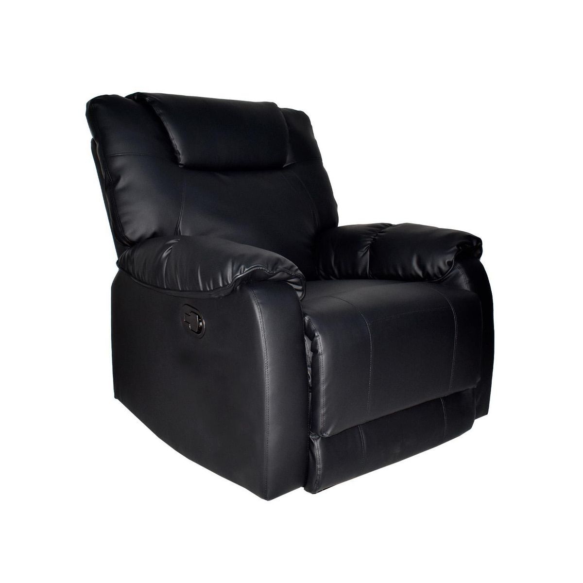 BONNO - Sillón Reclinable 1 Cuerpo Relax Queen Negro