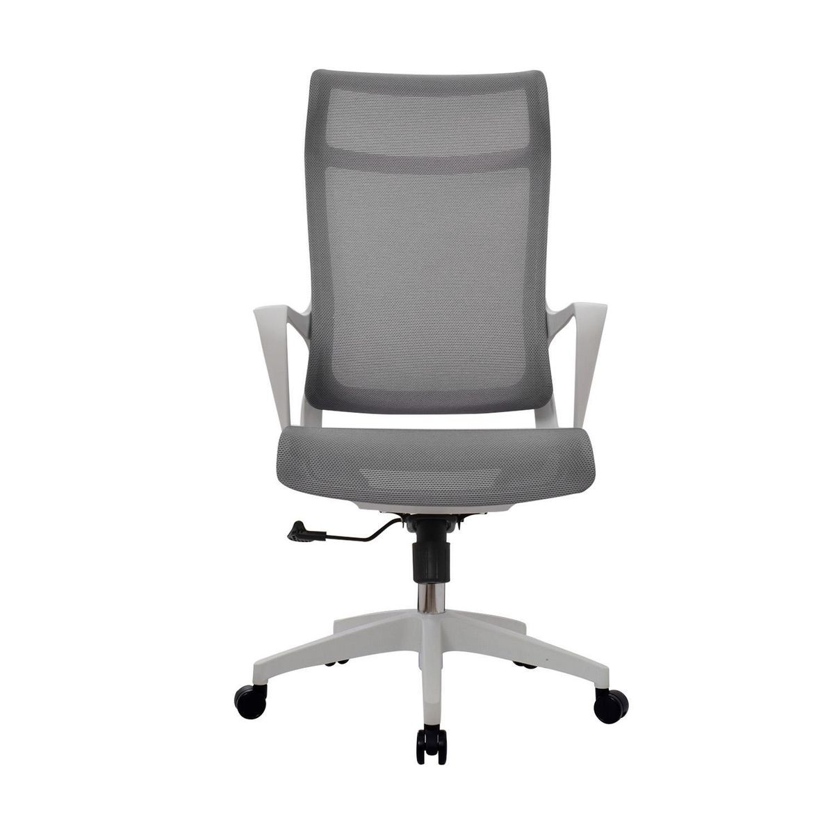 BONNO - Silla de Oficina Respaldar Alto Rigs Gris