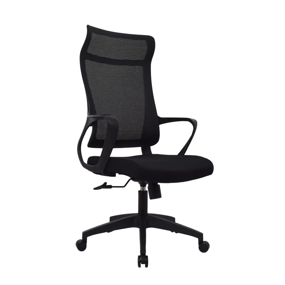 BONNO - Silla de Oficina Respaldar Alto Rigs Negro