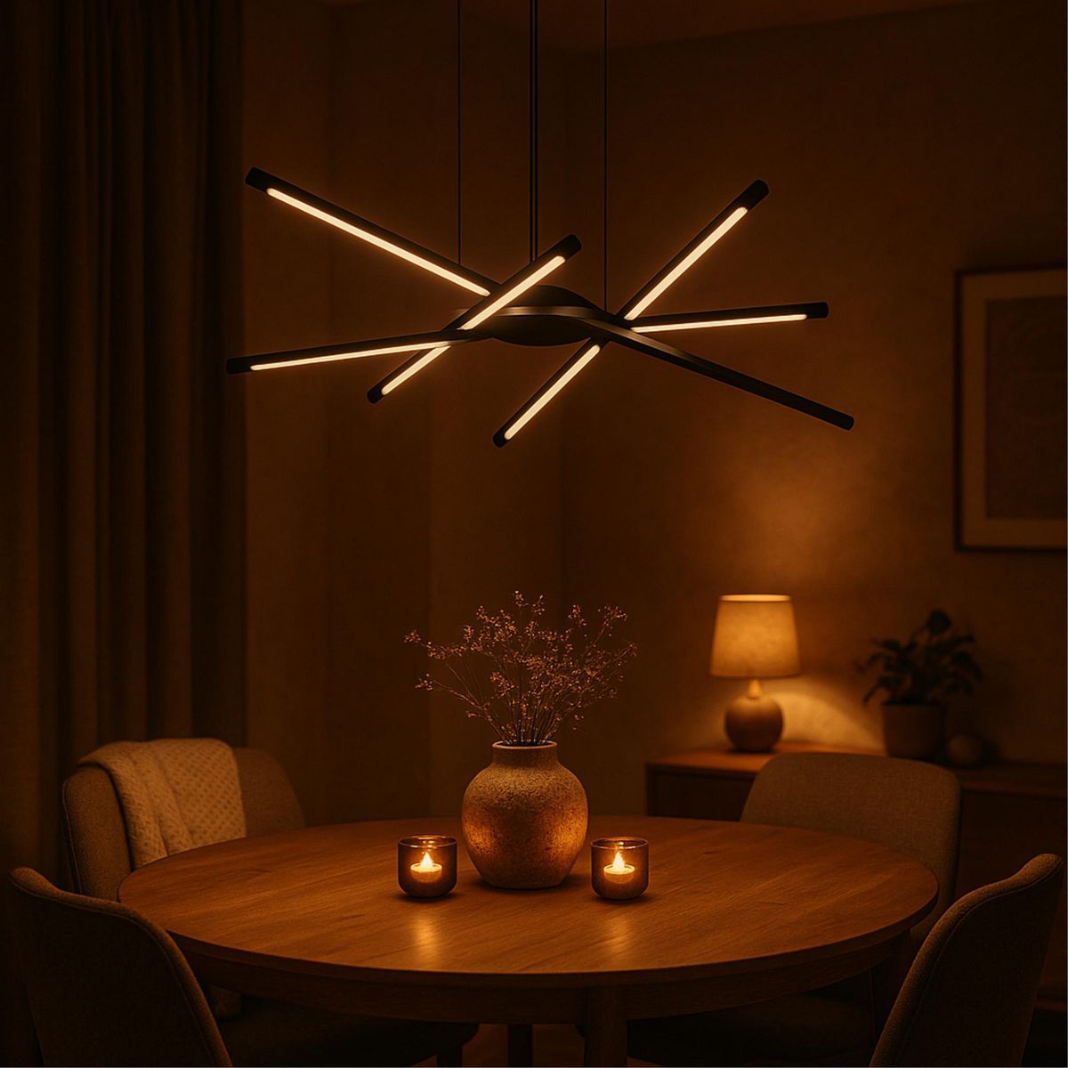 LIGHTECH - Colgante LED Moy Negro 32W LC