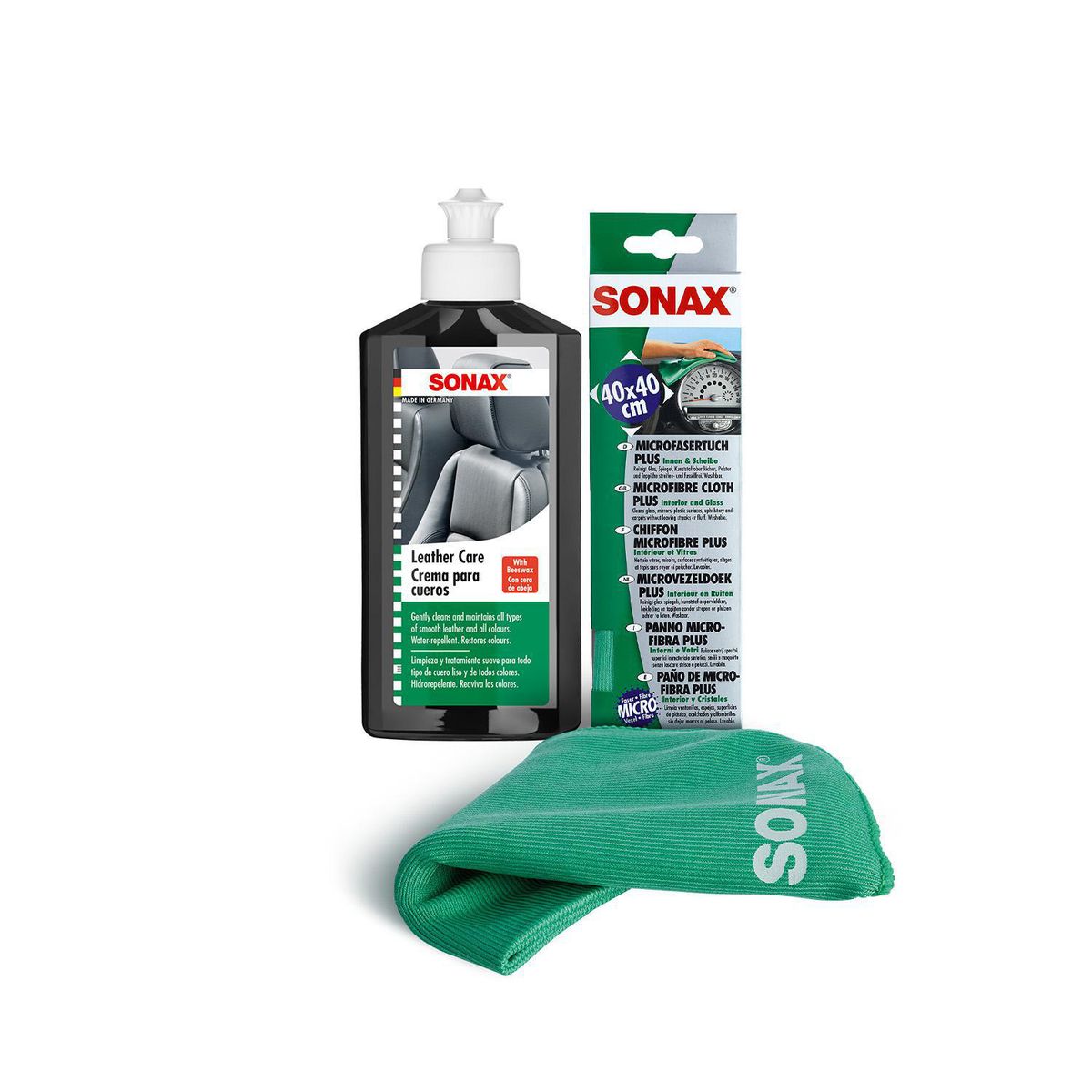 SONAX - Kit Sonax 250 ML y Microfibra Inter x1und