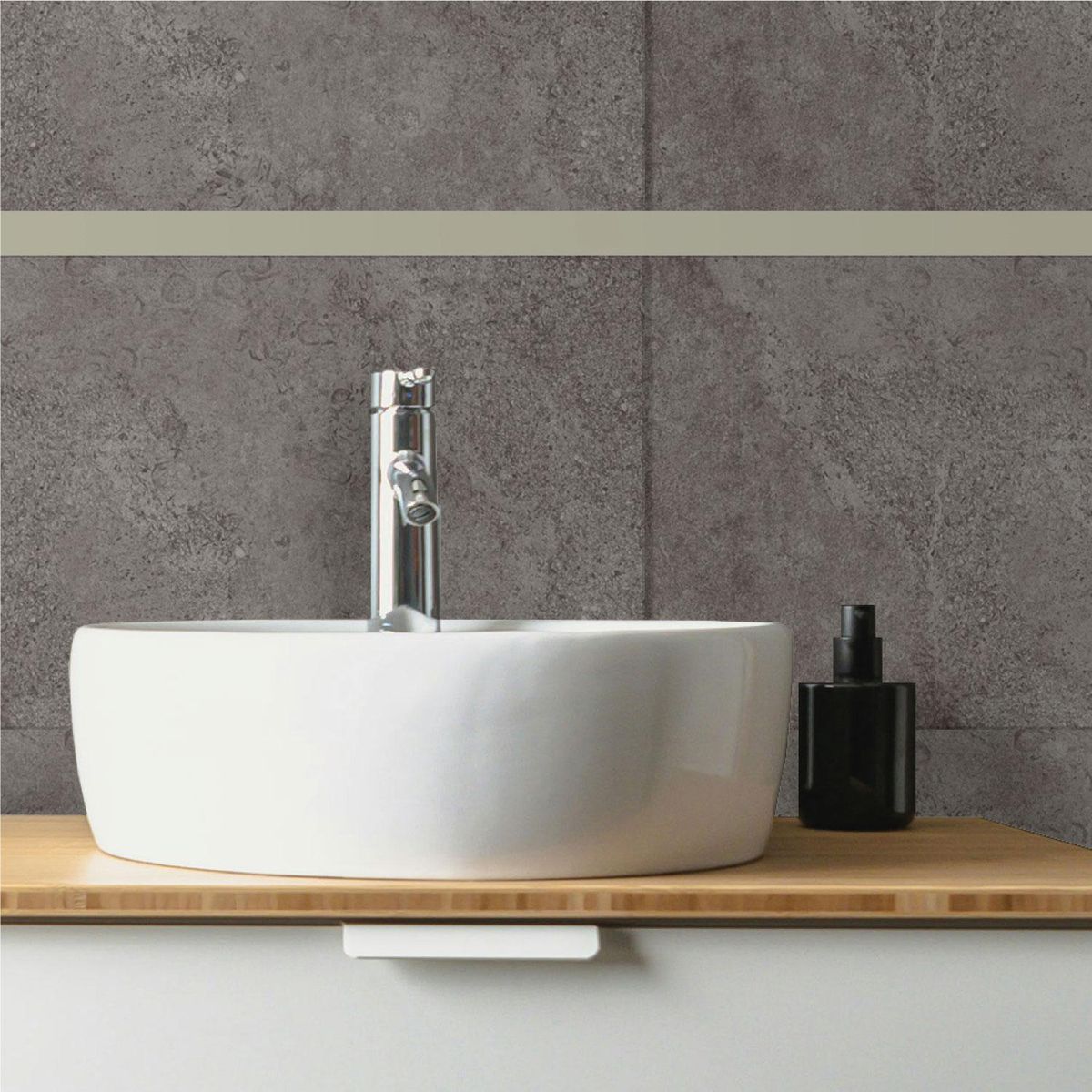 KANTU - Decorado Listelo Recto Bronce Mate