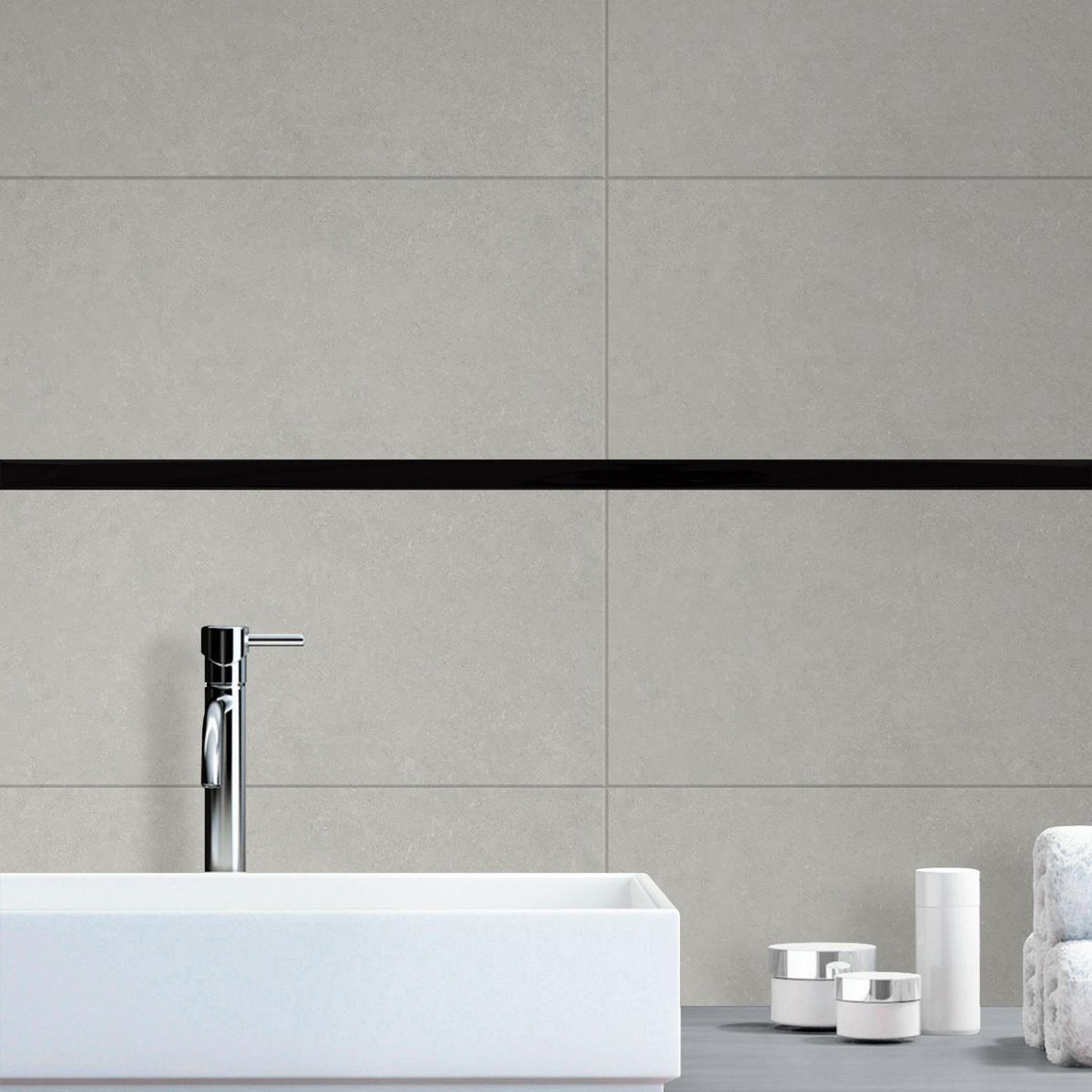 KANTU - Decorado Recto Negro Brillante